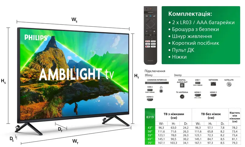 Телевізор Philips 55PUS8319/12 - фото - №6