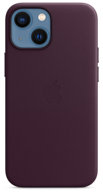 Чехол iPhone 13 mini Leather Case with MagSafe (Dark Cherry) MM0G3ZE/A фото