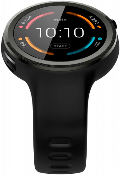 Смарт-часы Moto 360 2nd Gen Sport Black (SM4293AE7B1) для Apple и Android устройств фото