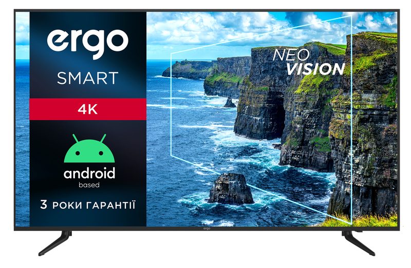 Телевізор Ergo 50" 4K Smart TV (50DUS6000) фото