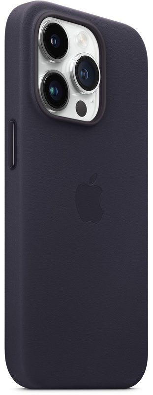 Чохол Apple Leather Case with MagSafe (Ink) MPPJ3ZE/A для iPhone 14 Pro - фото - №4