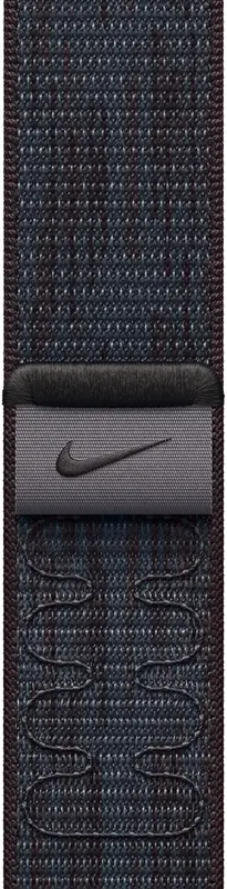 Ремінець для годинника Apple Watch 42/41/40mm Black/Blue Nike Sport Loop - фото - №0