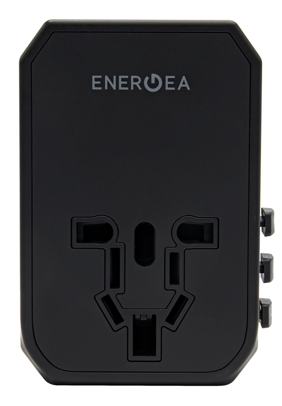 Універсальний мережевий ЗП Energea USB 4x Travelworld PD Adaptor 45W (Black) 6957879423253 фото