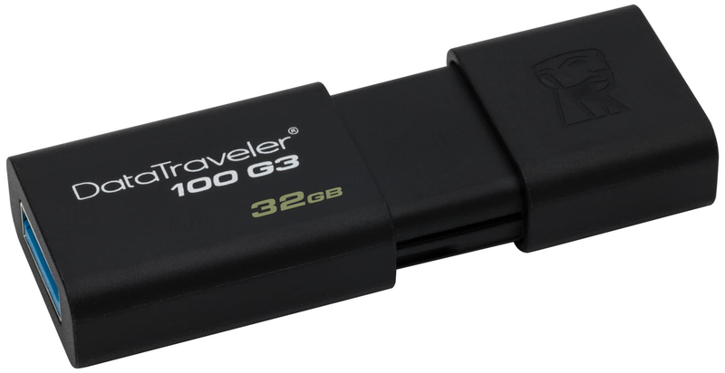 Флеш-пам'ять USB-Flash Kingston DataTraveler 100 G3 32GB (Black) DT100G3/32GB фото