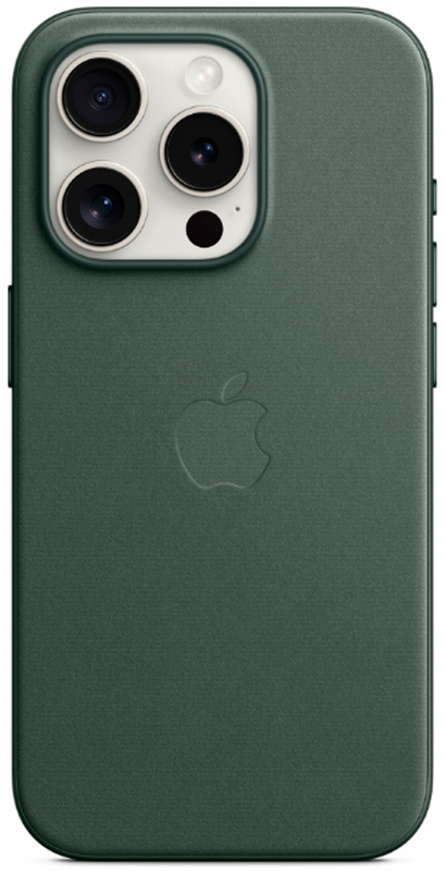 Чохол для iPhone 15 Pro Max FineWoven Case with MagSafe Evergreen (MT503ZM/A) - фото - №2