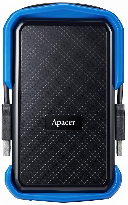 Зовнiшнiй HDD Apacer AC631 2Tb 2.5" USB 3.2 IP55 Black/Blue фото