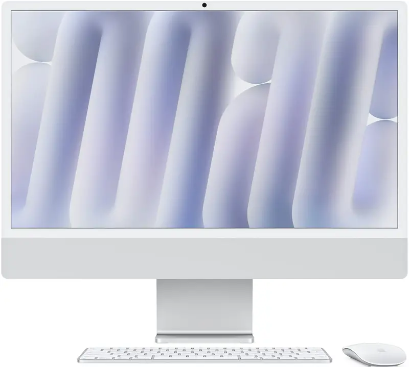 Apple iMac M4 24" 4.5K 8GPU/16RAM/256GB Silver (MWUC3) 2024 - фото - №0