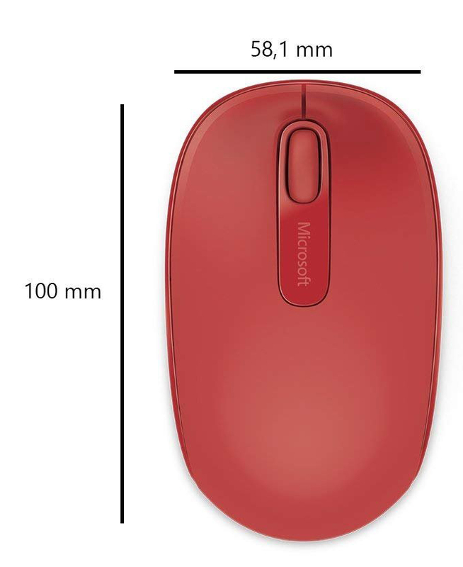 Миша Microsoft Mobile Mouse 1850 (Red) U7Z-00034 - фото - №4