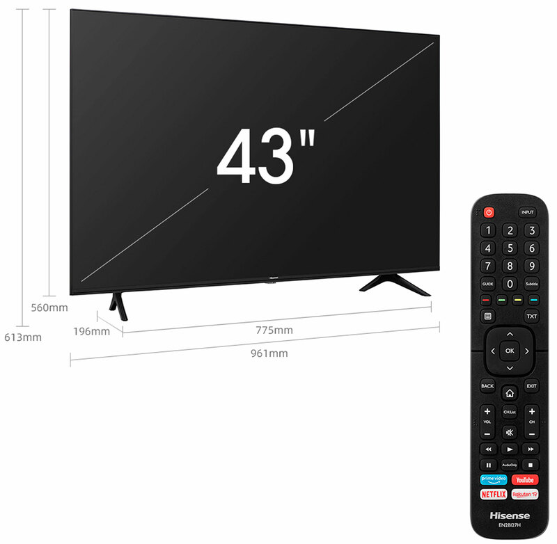 Телевизор Hisense 43" 4K Smart TV (43A7100F) фото