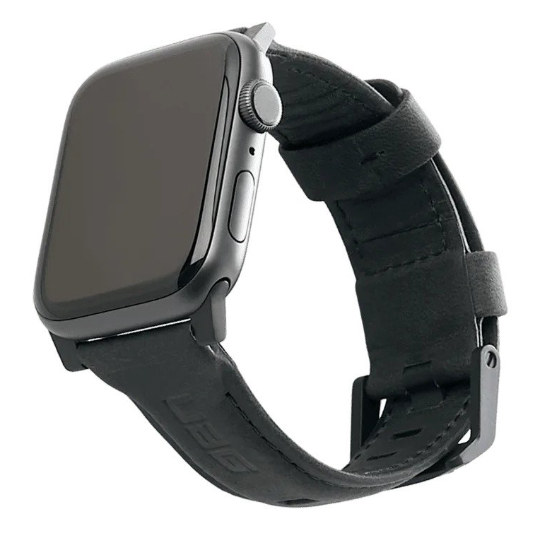 Ремінець UAG Leather Strap (Black) 19148B114040 для Apple Watch 44/42 фото