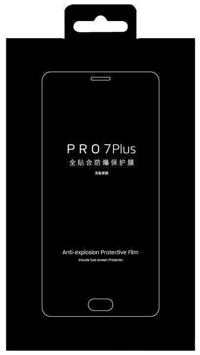 Фирменное гибкое стекло Meizu Pro 7 Plus Black фото