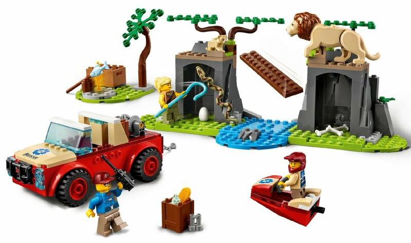 Конструктор LEGO City Рятувальний позашляховик для звірів 60301 фото