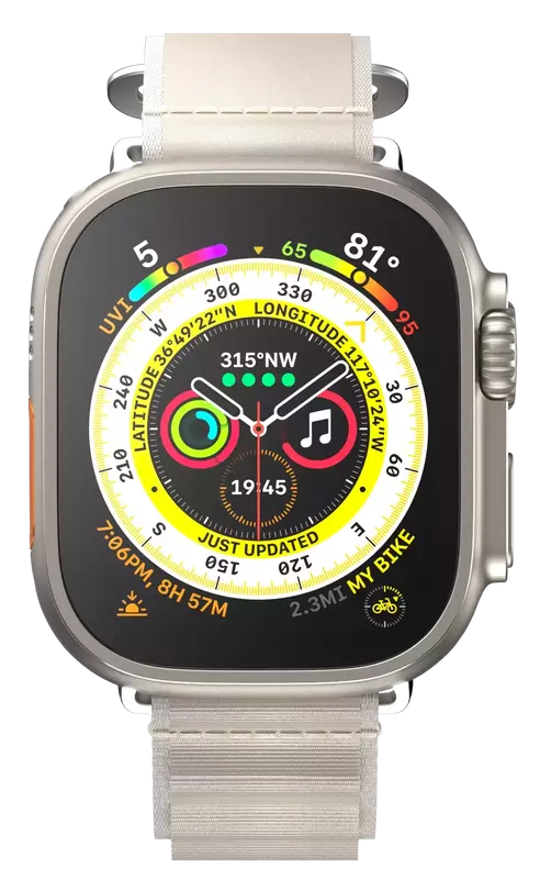 Ремінець для Apple Watch 42/44/45/49mm SwitchEasy Active Sport Watch Loop Starlight фото
