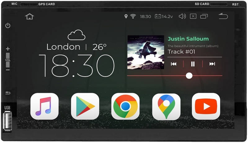 Автомагнітола Gazer Universal Android з екраном антивідблиску 6.95" 800x480, IPS/Antiglare CM5507-100 фото