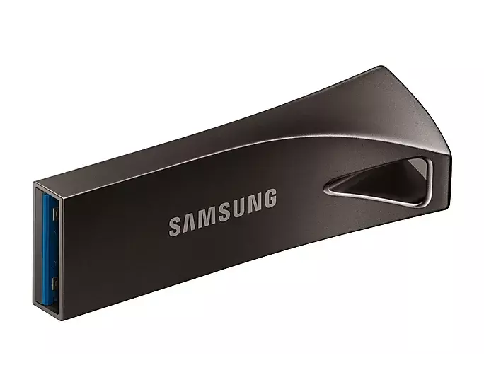 USB-Flash Samsung 128GB USB 3.1 Type-A Bar Plus Сірий фото