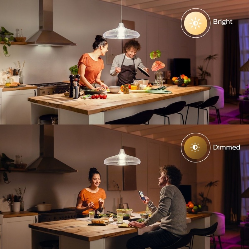 Розумна лампа Philips Hue E27, 15.5W(100Вт), 2700K, White, Bluetooth, з димером 929002334903 фото