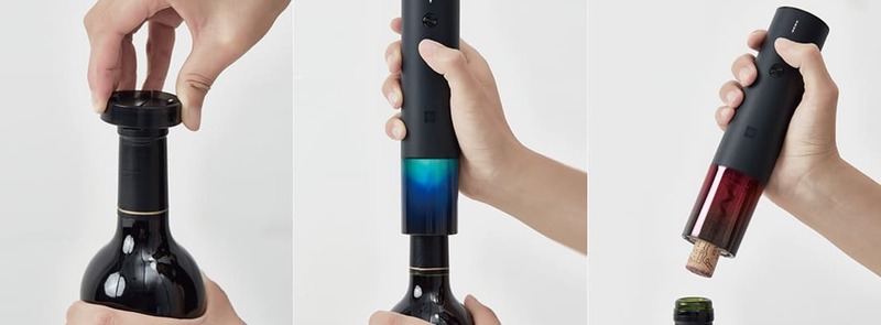 Розумний штопор HuoHou Electric Wine Bottle Opener Blue HU0122 (Blue) фото