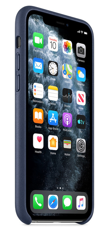 Чохол Apple Leather Case (Midnight Blue) MWYG2ZM/A для iPhone 11 Pro фото