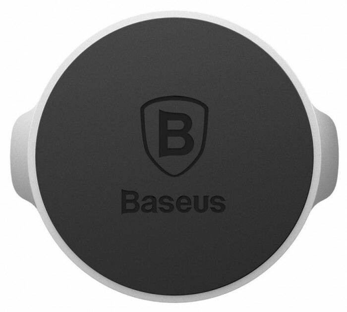 Автодержатель Baseus Small Ears Series Magnetic Suction Bracket Flat Type (Silver) SUER-C0S фото