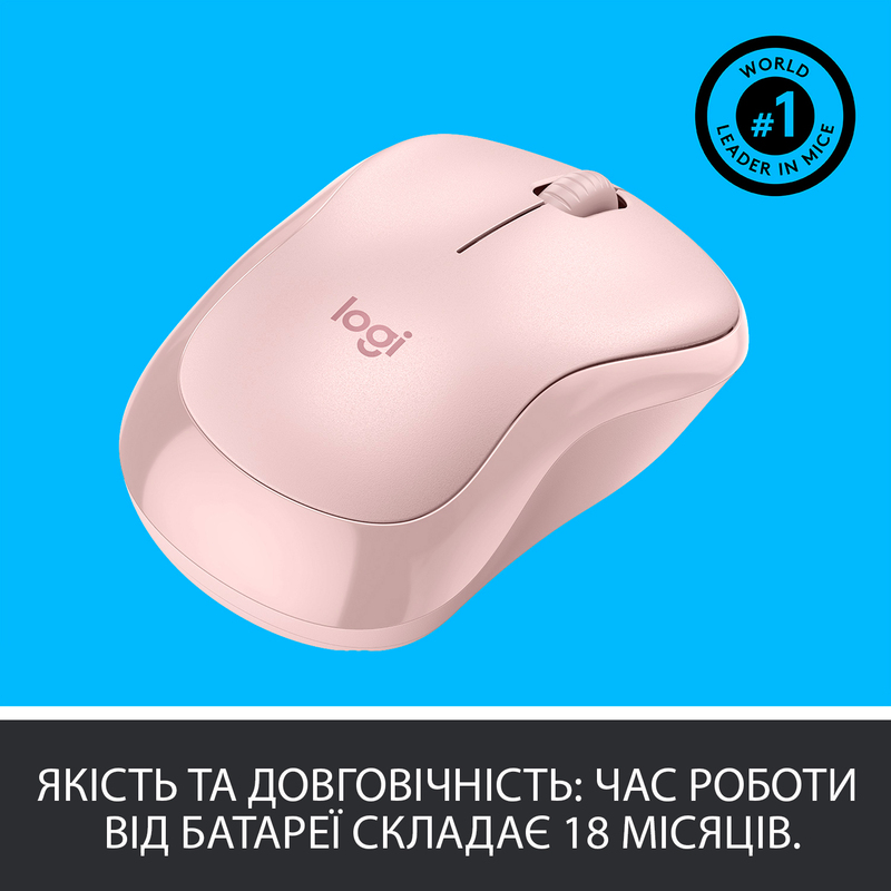 Миша Logitech Wireless M220 (Pink) 910-006129 - фото - №4