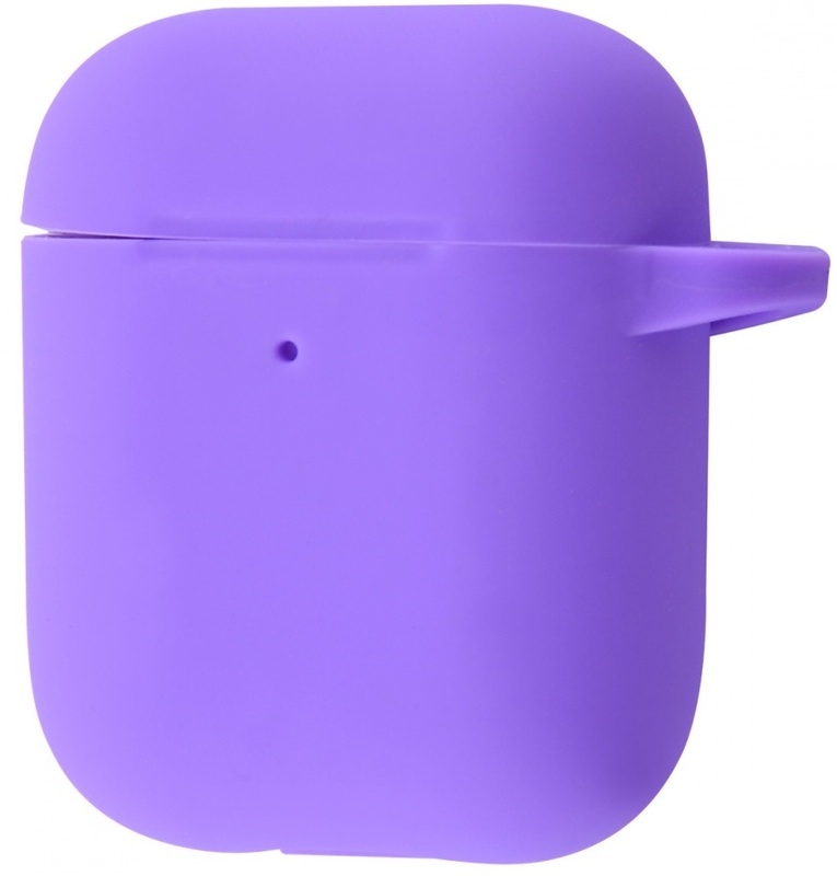 Чехол Silicone Case New для AirPods 1/2 (Light Purple) фото