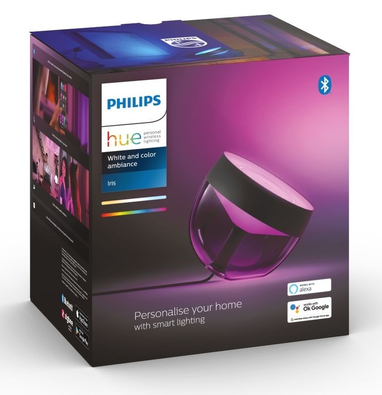 Настільна лампа Philips Hue Iris, 2000K-6500K, Color, Bluetooth, з димером (Black) 929002376201 фото
