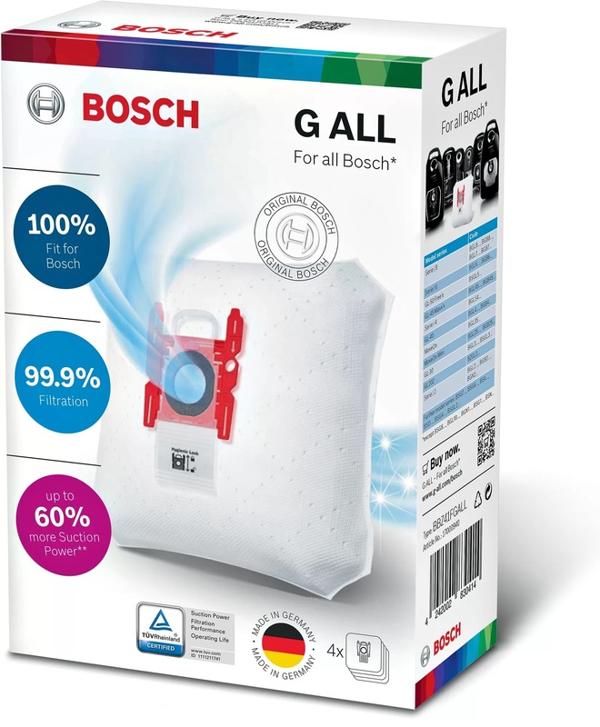Набір мішків для пилососа Bosch BBZ41FGALL фото