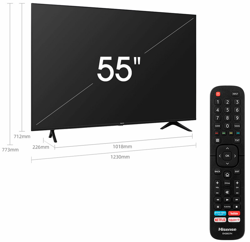 Телевізор Hisense 55" 4K Smart TV (55A7100F) фото