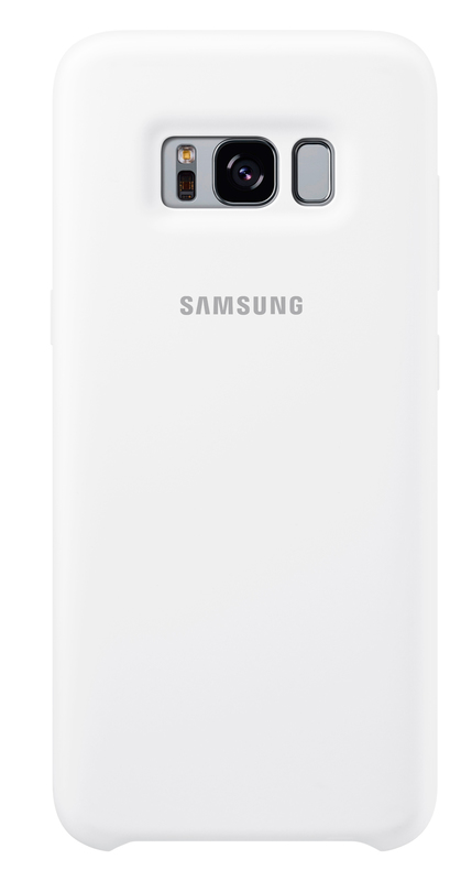 Чехол-накладка Samsung Silicone Cover для Galaxy S8+ (белый) фото