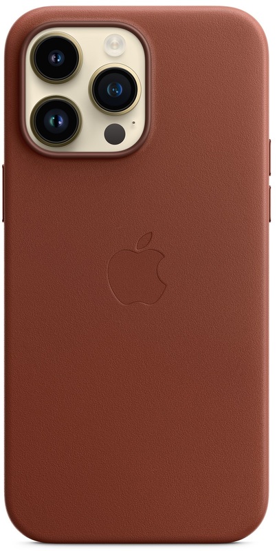 Чохол Apple Leather Case with MagSafe (Umber) MPPQ3ZE/A для iPhone 14 Pro Max фото