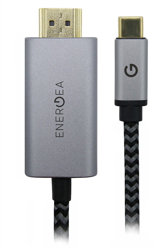Кабель Energea Fibratough USB-C to HDMI 2M MFI (Black) фото