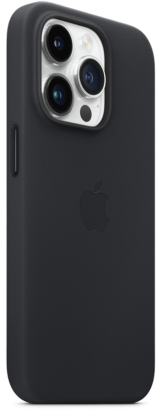 Чехол Apple Leather Case with MagSafe (Midnight) MPPG3ZE/A для iPhone 14 Pro фото