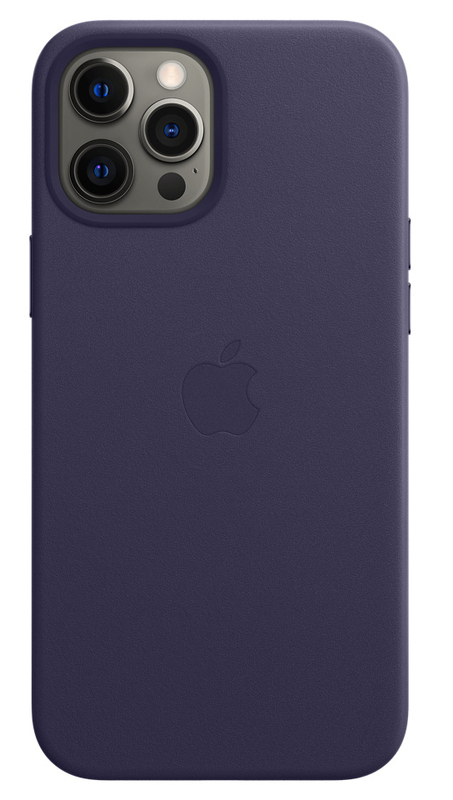 Чохол для iPhone 12 Pro Max Leather Case with MagSafe (Deep Violet) MJYT3ZE/A фото