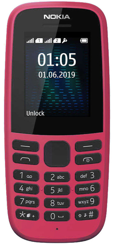 Nokia 105 Single Sim 2019 Pink (16KIGP01A13) фото