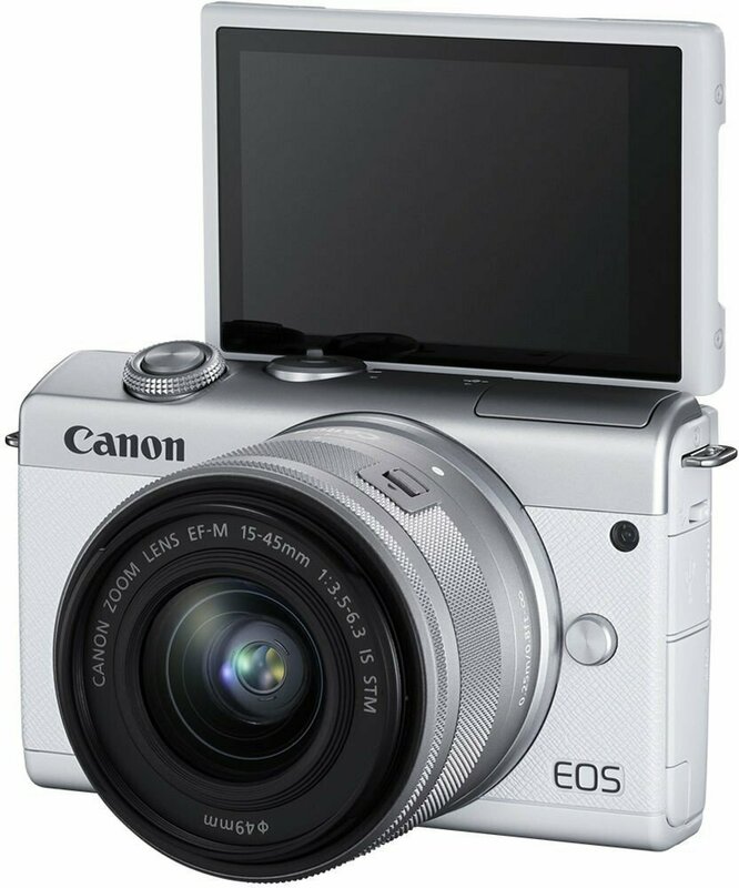 Фотоапарат CANON EOS M200 + 15-45mm IS STM White (3700C032) фото
