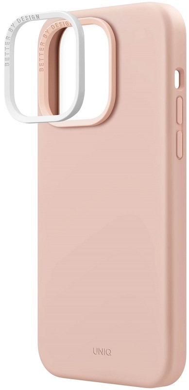 Чохол для iPhone 14 Uniq Lino Blush (Pink) фото