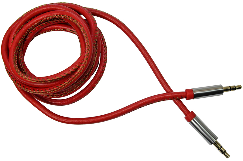 Кабель BlackBox Audio 1.5m 3.5mm to 3.5mm (Leather Red) фото