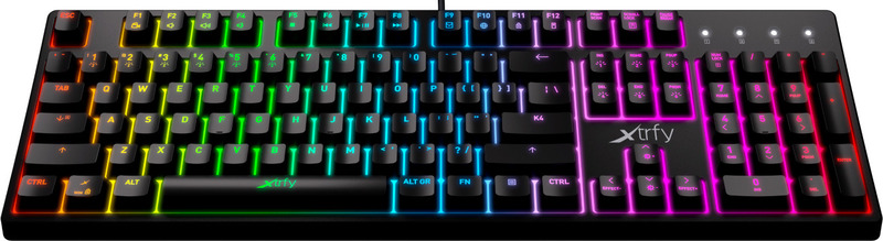 Ігрова клавіатура XTRFY K4 USB (Black) XG-K4-RGB-R-RUS фото