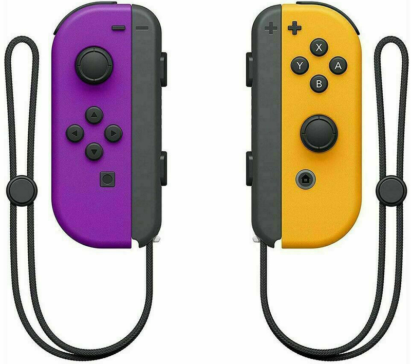 Набор 2 Контроллера Nintendo Official Switch Joy-Con (Neon Purple / Neon Orange) фото