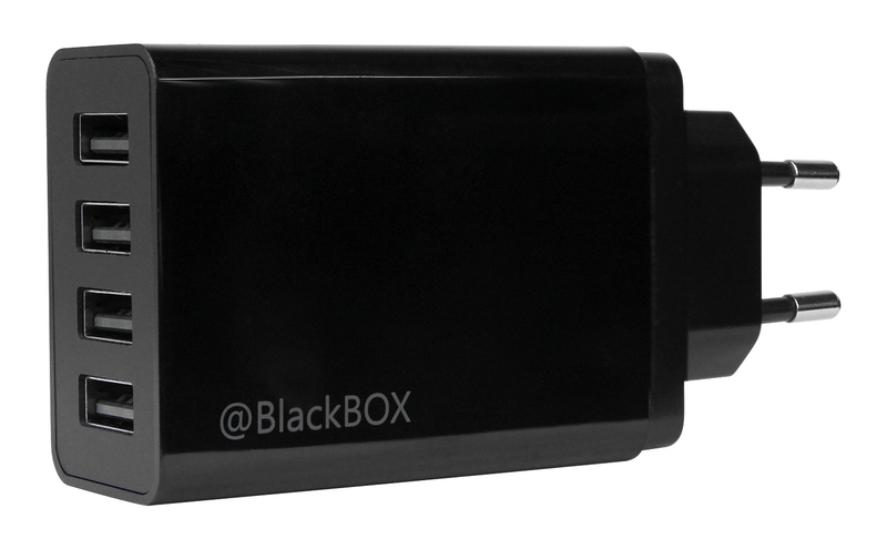 Універсальний мережевий ЗП BlackBox USB 4x (4UTR2063) 8.2A Black фото