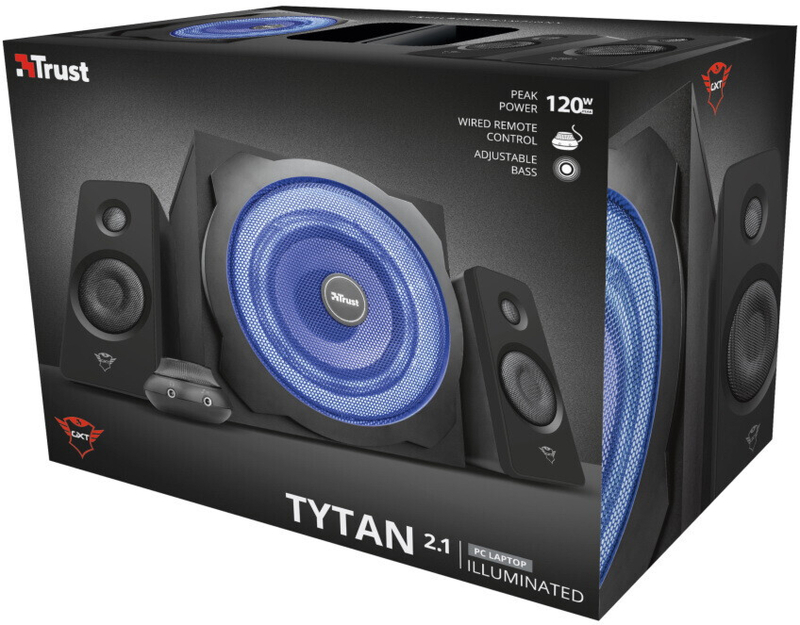 Акустическая система Trust 2.1 GXT 628 Tytan Illuminated Speaker Set (Black) 20562_TRUST фото