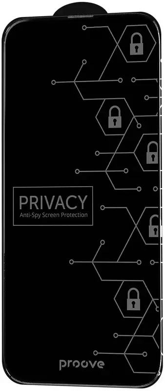 Захисне скло Proove Privacy iPhone 15 Pro Max (black) фото