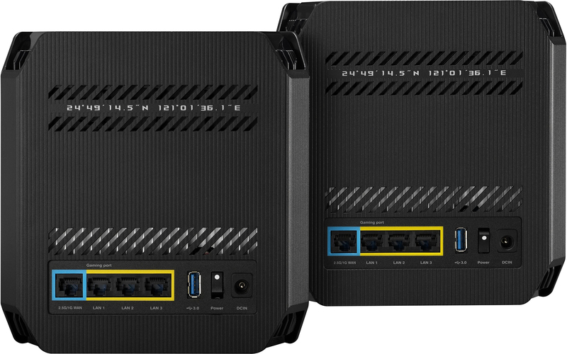 Итернет роутер Asus ROG Rapture GT6 2PK black AX10000 3xGE LAN 1x2.5GE WAN 1xUSB 3.2 g1 WPA3 OFDMA фото