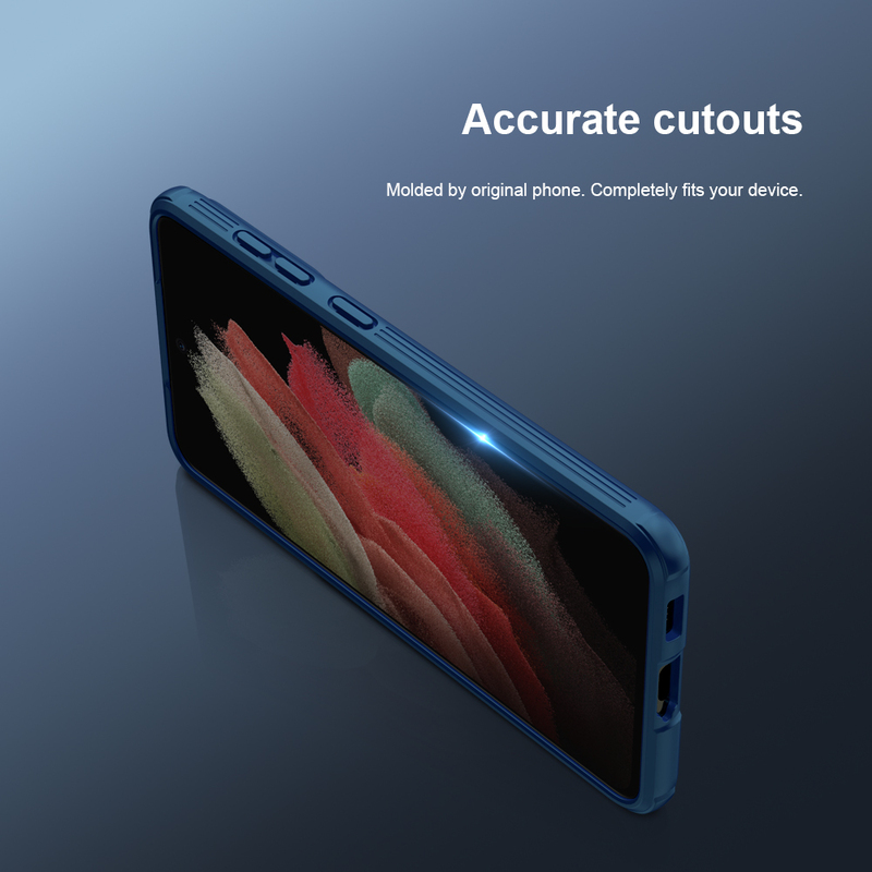 Чохол для Samsung Galaxy S21 FE 2021 Nillkin CamShield Pro Case (Blue) фото