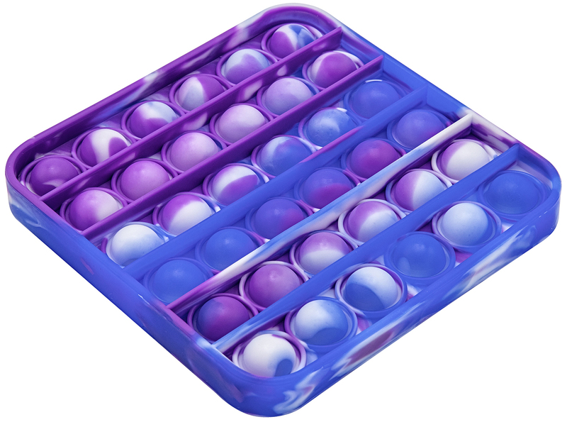 Антистрес Pop It - Marble Square (Purple, Blue) фото
