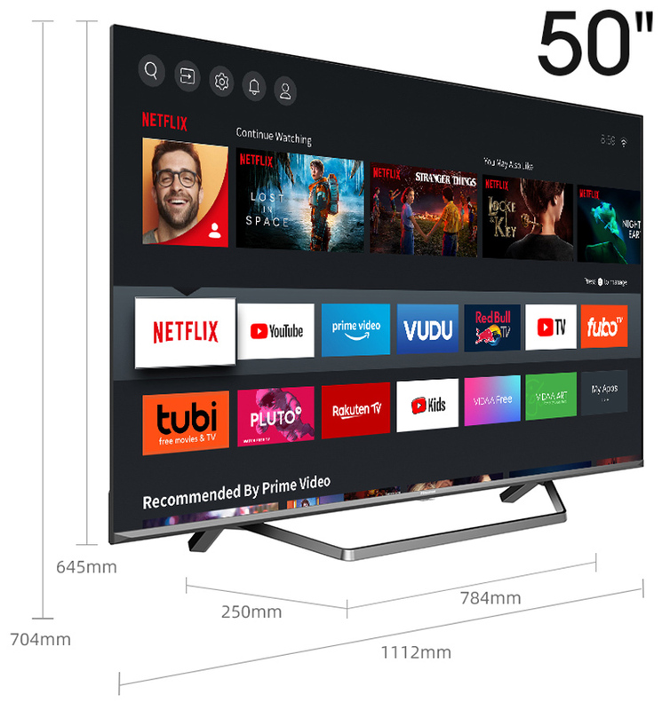 Телевизор Hisense 50" 4K Smart TV (50U7QF) фото