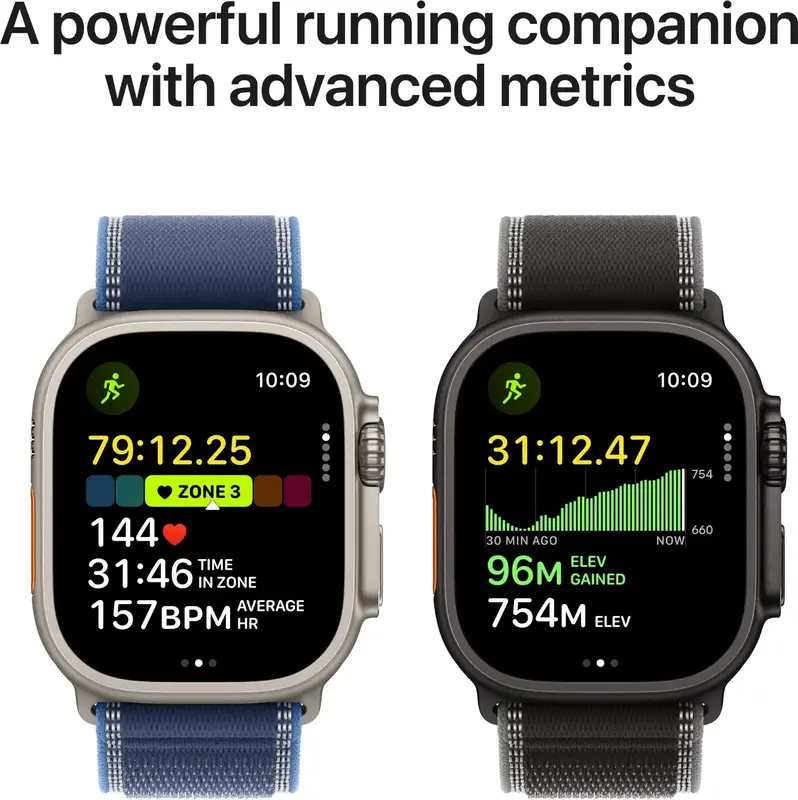 Apple Watch Ultra 3 GPS + Cellular 49mm Natural Titanium Case with Natural Titanium Milanese Loop M (MEWY4QP/A) - фото - №4