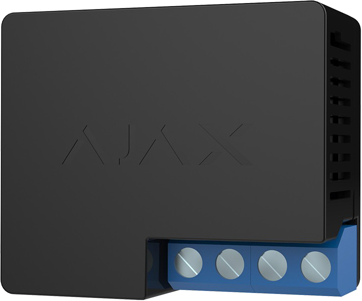 Беспроводное реле Ajax Relay с сухим контактом для управления приборами (Black) фото