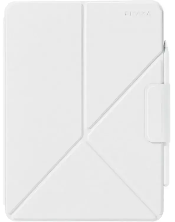 Чохол для iPad Pro 12.9" (6th/5th Gen) Pitaka MagEZ Case Folio 2 White (FOL2304) - фото - №0
