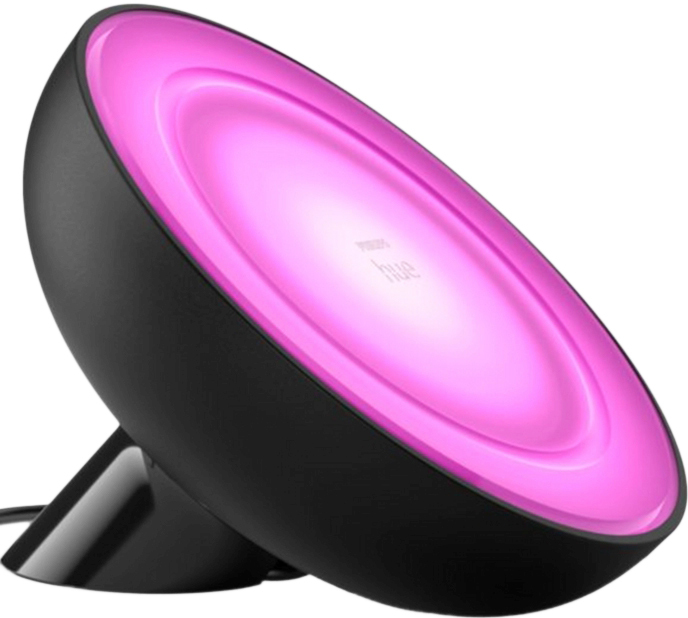 Настільна лампа Philips Hue Bloom, 2000K-6500K, Color, Bluetooth, з димером (Black) 929002376001 фото
